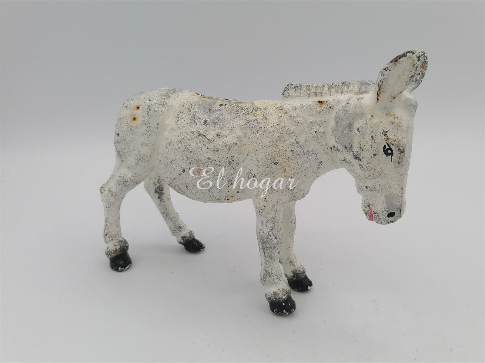 HUCHA DE HIERRO PINTADO CON FORMA DE BURRO - Imagen 7
