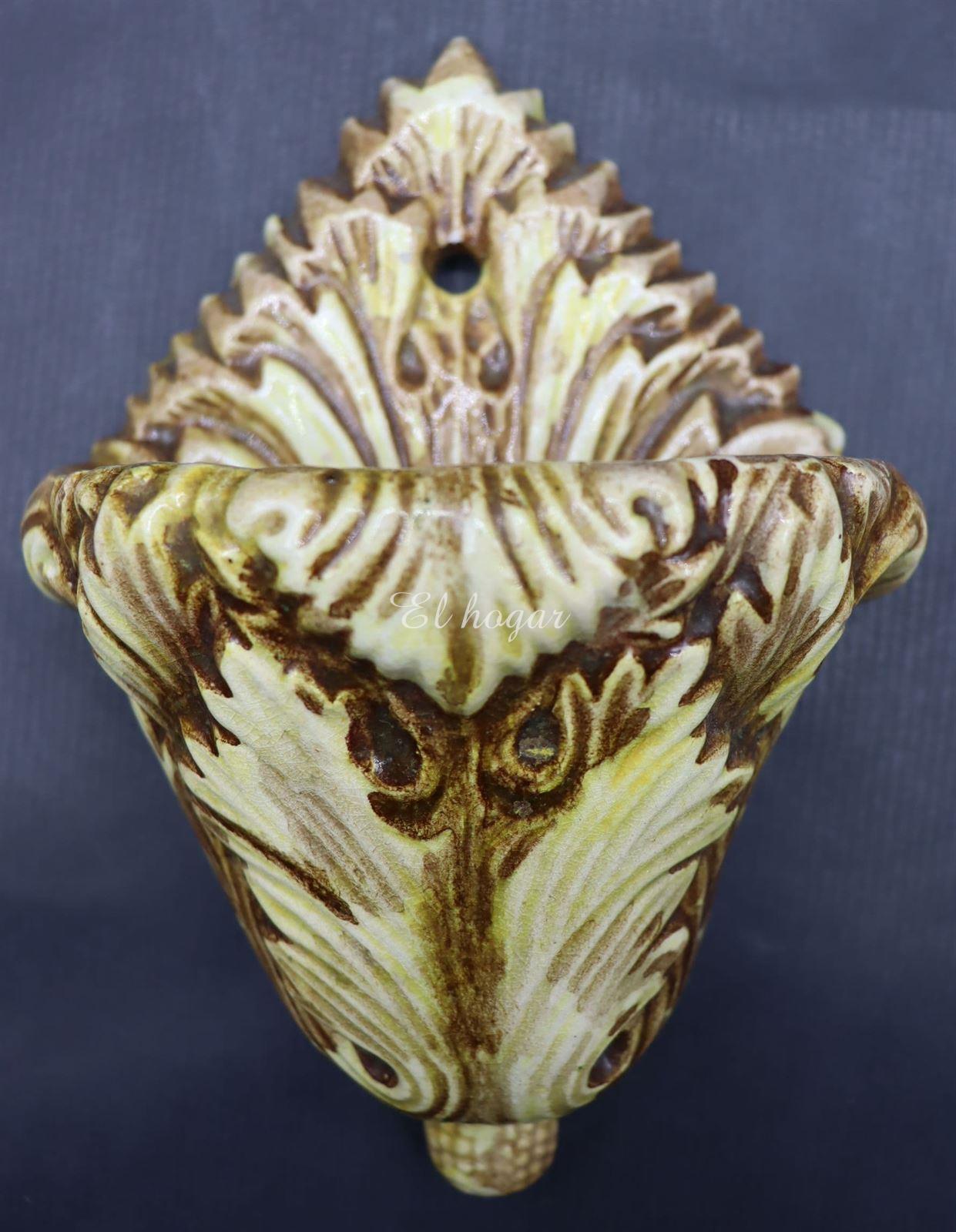 jardinera hojas de Ceramica Celta de Pontecesures - Imagen 1
