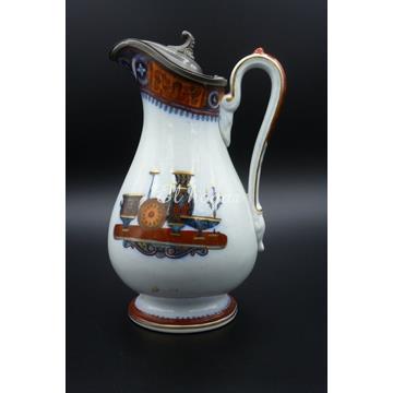 Jarra con tapa de estaño, decorado “ ETRUSCAN VASES” (1858-1861) - Imagen 1