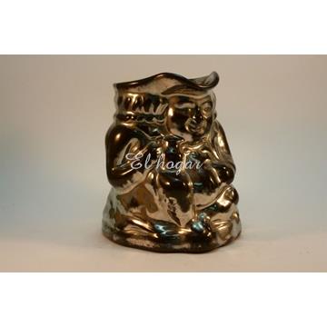 Jarra de Bristol con forma de Toby plateado - Imagen 1