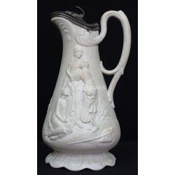 Jarra de gres prensado con tapa de estaño, 1847 - Imagen 1