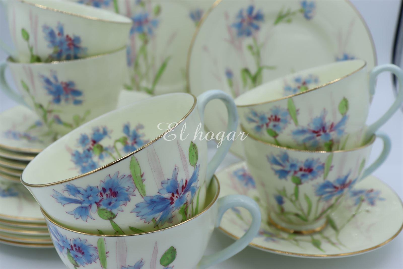 Juego de 6 servicios te con pastas, Royal Doulton - Imagen 3