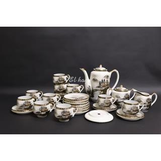 Juego de café de porcelana, 12 servicios . Japón - Imagen 1