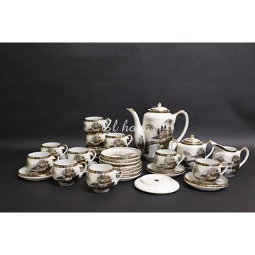 Juego de café de porcelana, 12 servicios . Japón - Imagen 1