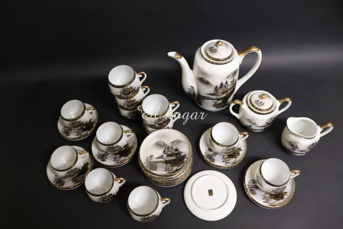 Juego de café de porcelana, 12 servicios . Japón - Imagen 3