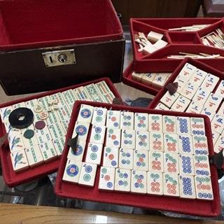 Juego de mah-jongg hueso y bambú - Imagen 1
