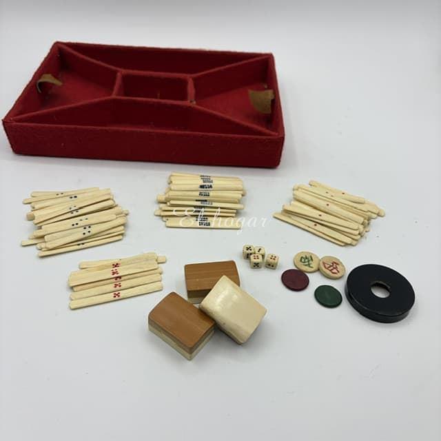 Juego de mah-jongg hueso y bambú - Imagen 2