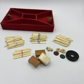 Juego de mah-jongg hueso y bambú - Imagen 2