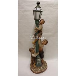 Lámpara de escayola policromada, primer tercio siglo XX - Imagen 1