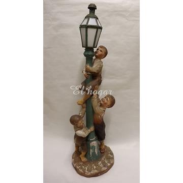 Lámpara de escayola policromada, primer tercio siglo XX - Imagen 1