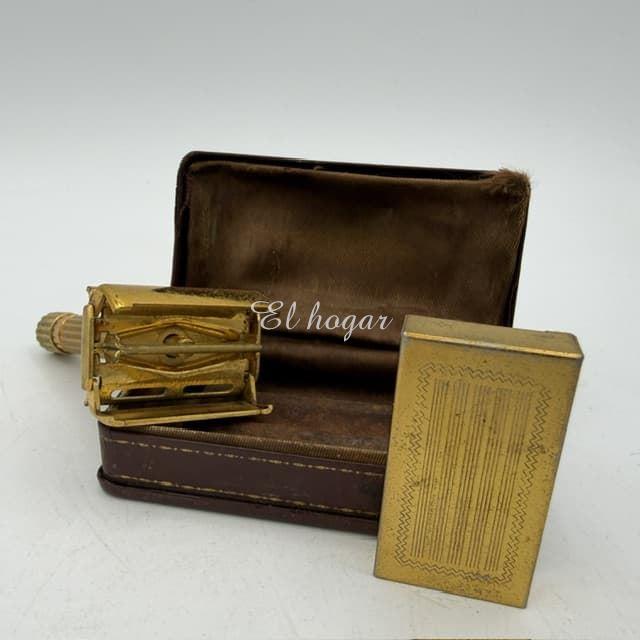 Maquinilla de afeitar Gillette Aristocrat, bañada en oro. 1946-1950 - Imagen 5