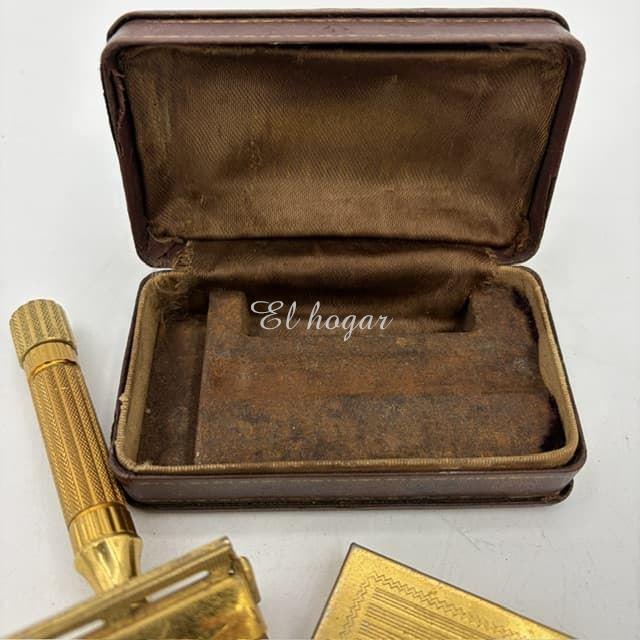Maquinilla de afeitar Gillette Aristocrat, bañada en oro. 1946-1950 - Imagen 6