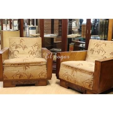 Pareja de butacas Art Decó - Imagen 1