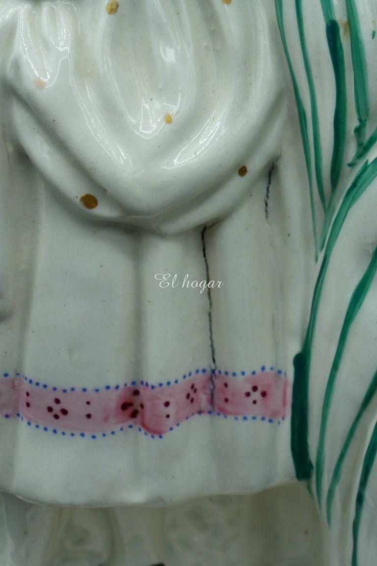 Pareja de figuras de cerámica de Stafford - Imagen 11