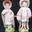 Pareja de niños de porcelana de biscuit - Imagen 1