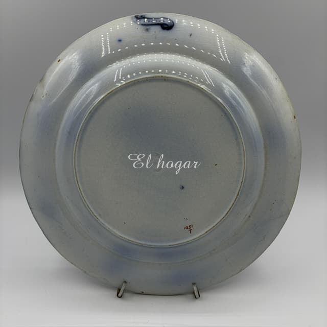 Plato de loza inglesa fabricado por Thomas Dimmock, 1850 - Imagen 2