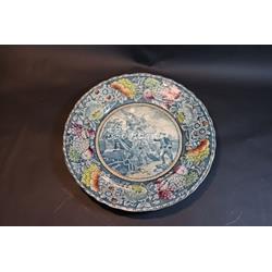 Plato de loza inglesa, importado por Rowland & Marsellus Cº. de Nueva York 1893-1938 - Imagen 1