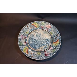 Plato de loza inglesa, importado por Rowland & Marsellus Cº. de Nueva York 1893-1938 - Imagen 1