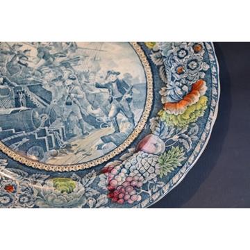 Plato de loza inglesa, importado por Rowland & Marsellus Cº. de Nueva York 1893-1938 - Imagen 2