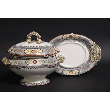 Sopera individual con fuente , Copeland 1864 - Imagen 1