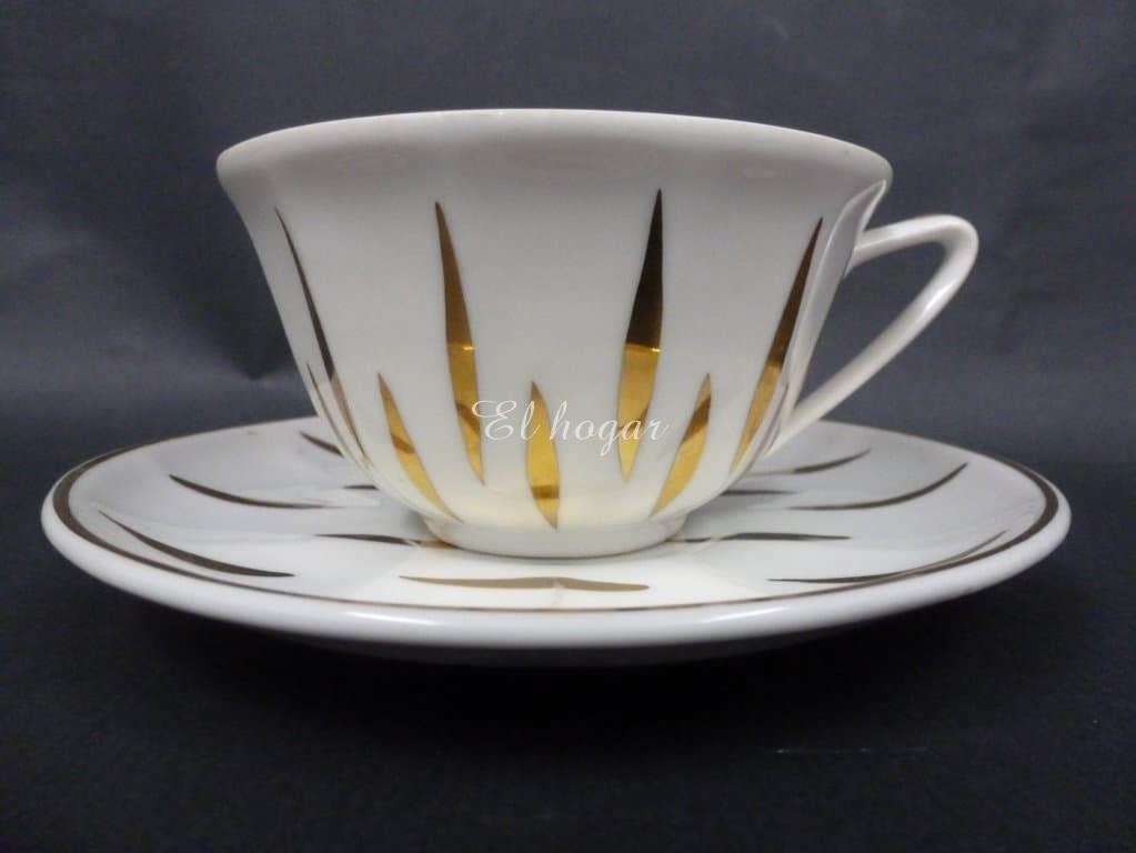 Taza con plato de porcelana, Sajonia - Imagen 1