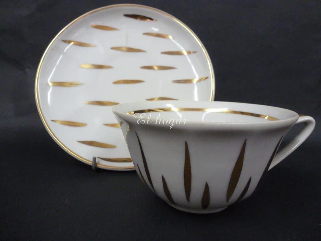 Taza con plato de porcelana, Sajonia - Imagen 2