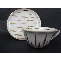 Taza con plato de porcelana, Sajonia - Imagen 2