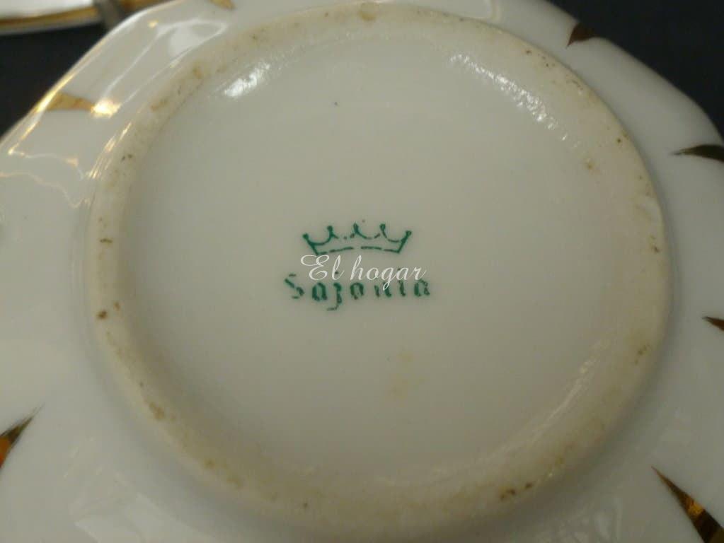 Taza con plato de porcelana, Sajonia - Imagen 3