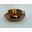Taza con plato, ingles, Bristol dorado. - Imagen 2